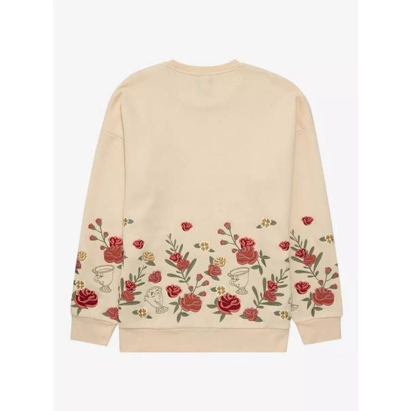 Disney Beauty and the Beast Belle Floral Crewneck Size M - Picture 10 of 11
